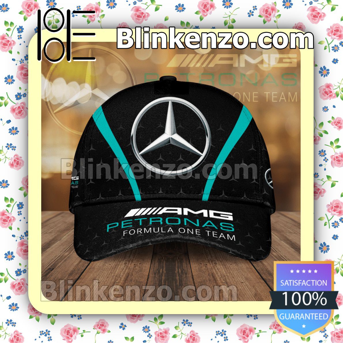 Great artwork! Mercedes Amg Petronas Formula One Team Logo Printed Baseball Caps Gift For Boyfriend