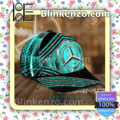 Mercedes Logo Glitter Stripes Baseball Caps Gift For Boyfriend b