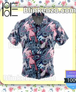 Mew x Mewtwo Pokemon Summer Beach Vacation Shirt