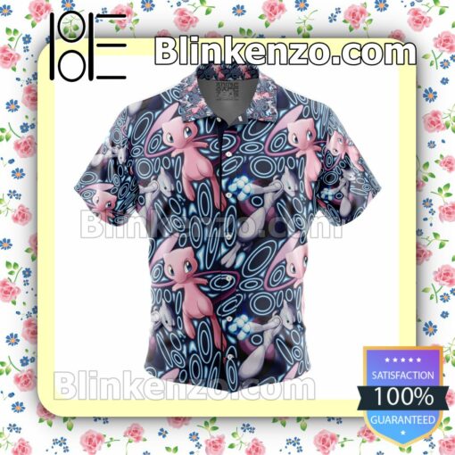 Mew x Mewtwo Pokemon Summer Beach Vacation Shirt