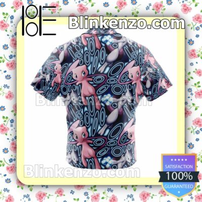 Mew x Mewtwo Pokemon Summer Beach Vacation Shirt a