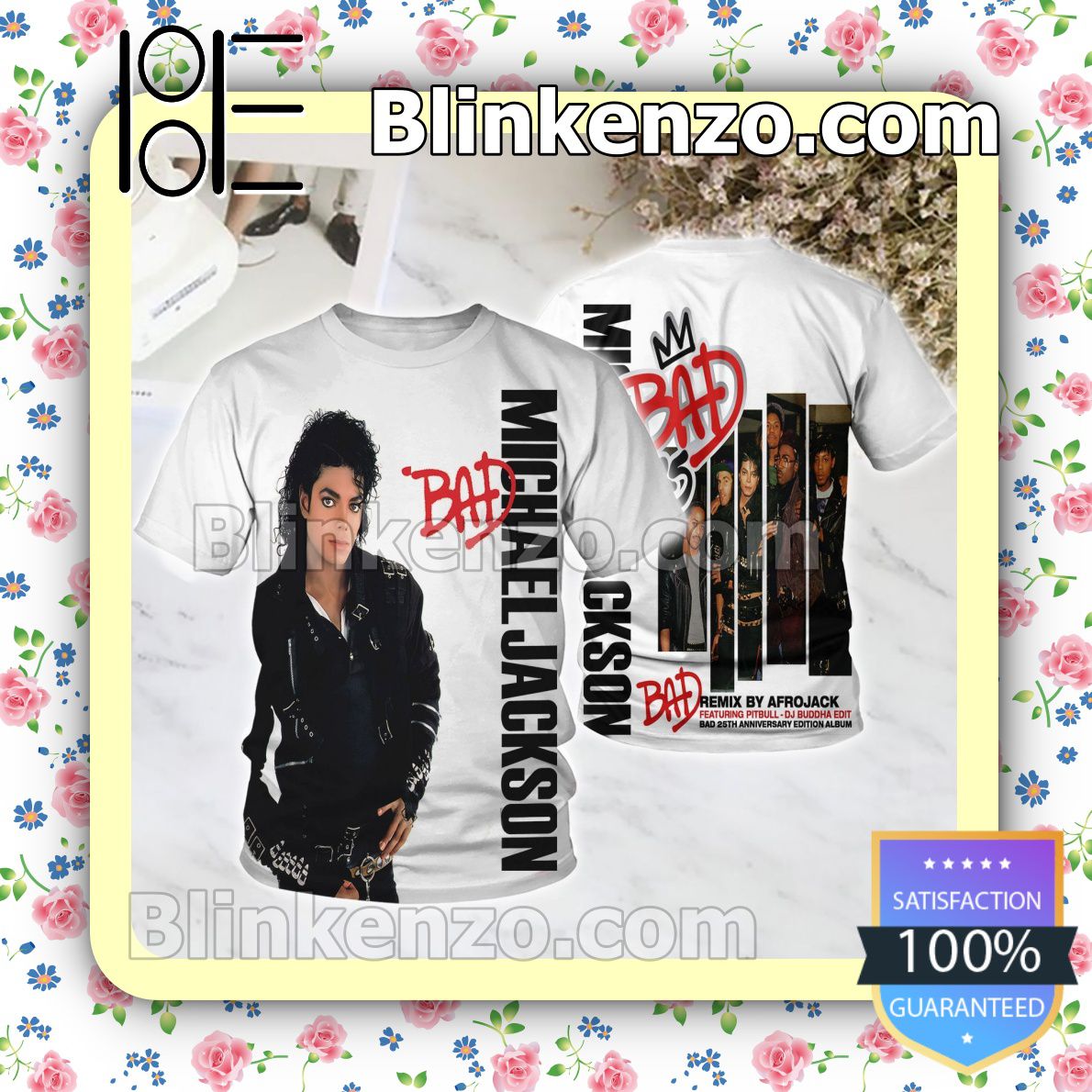 Michael Jackson Bad Album Cover Custom Shirt