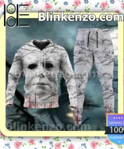 Michael Myers Face 3D Hooded Sweatshirt, Long Pants