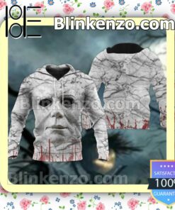Michael Myers Face 3D Hooded Sweatshirt, Long Pants a