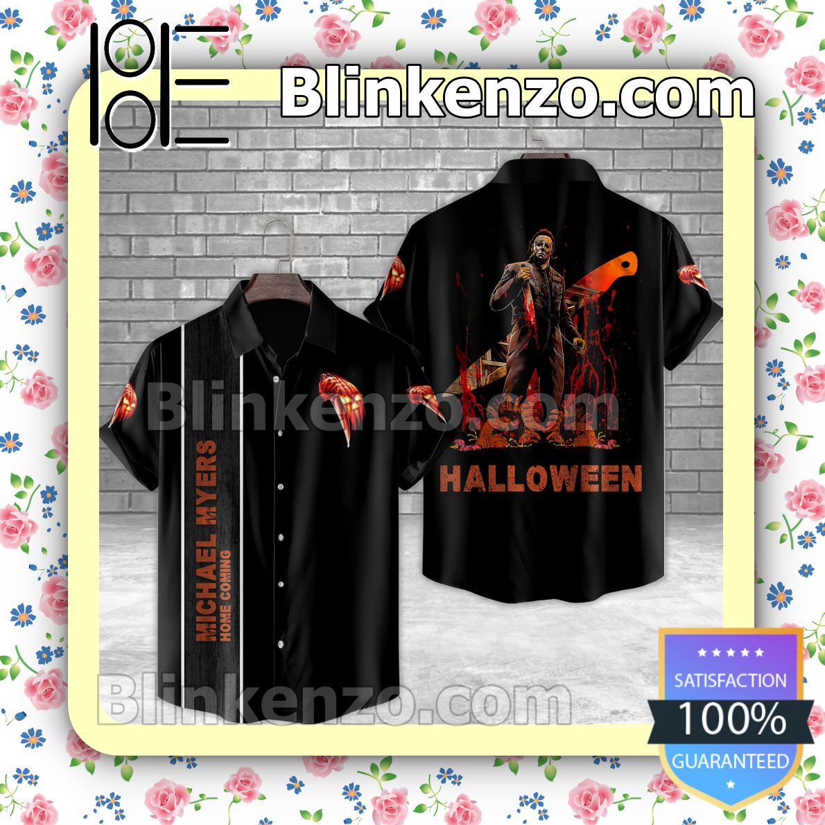 Michael Myers Home Coming Halloween Halloween Short Sleeve Shirts