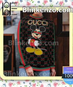 Mickey Mouse Gucci Black Mens Sweater b
