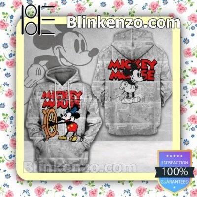 Mickey Mouse Old Comic Custom Womens Hoodie