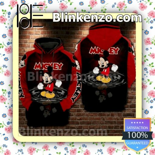 Mickey Mouse Water Mirror Reflection Custom Womens Hoodie