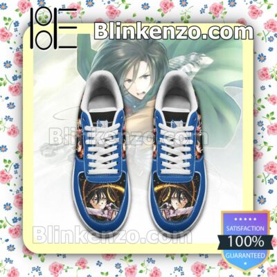 Mikasa Ackerman Attack On Titan AOT Anime Nike Air Force Sneakers a