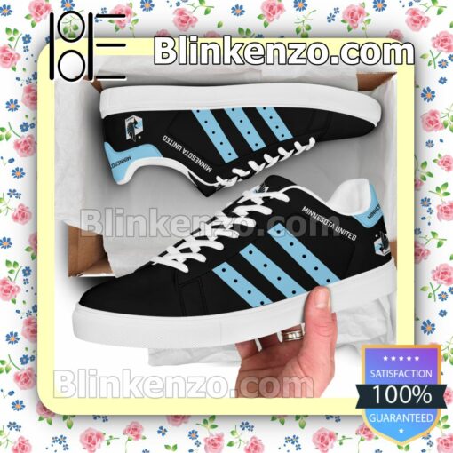 Minnesota United FC Logo Print Low Top Shoes a