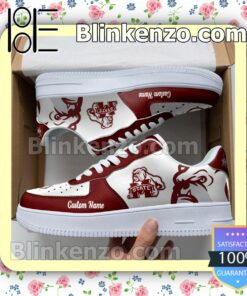 Mississippi State Bulldogs Mascot Logo NCAA Nike Air Force Sneakers