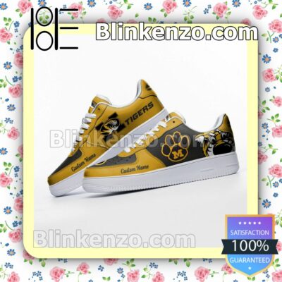 Missouri Tigers Mascot Logo NCAA Nike Air Force Sneakers b