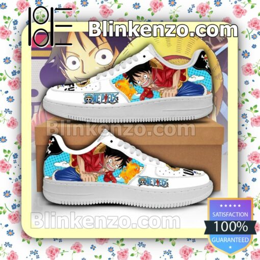 Monkey D Luffy One Piece Anime Nike Air Force Sneakers