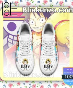 Monkey D Luffy One Piece Anime Nike Air Force Sneakers a