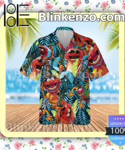 Muppet Drummer Tropical Leaves Beach Shirt