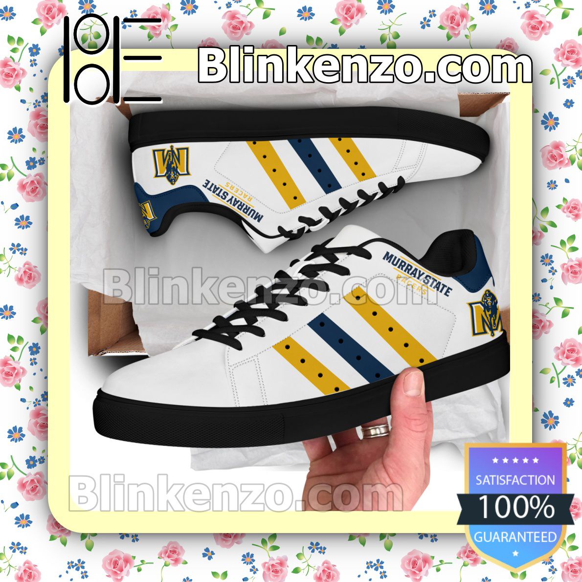 Murray State Racers Logo Print Low Top Shoes