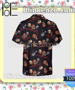 My Horror Movies Leatherface Freddy Krueger And Michael Myers Halloween Short Sleeve Shirts a