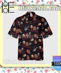 My Horror Movies Leatherface Freddy Krueger And Michael Myers Halloween Short Sleeve Shirts b