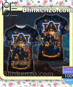 NCAA Auburn Tigers Jack Skellington Halloween Hoodies Pullover c