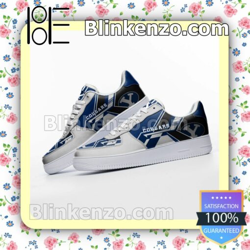 NCAA BYU Cougars Nike Air Force Sneakers a
