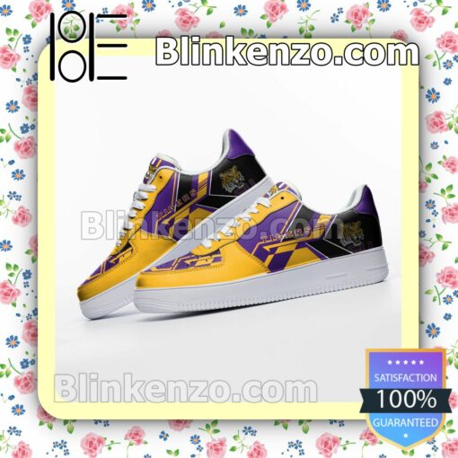 NCAA LSU Tigers Nike Air Force Sneakers a