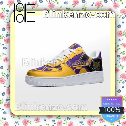 NCAA LSU Tigers Nike Air Force Sneakers b