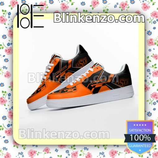 NCAA Oklahoma State Cowboys Nike Air Force Sneakers a