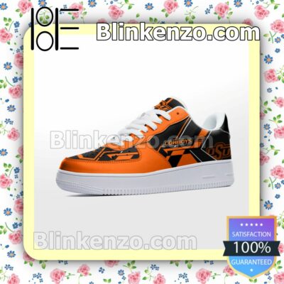 NCAA Oklahoma State Cowboys Nike Air Force Sneakers b