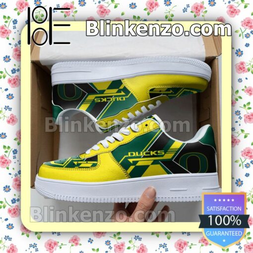 NCAA Oregon Ducks Nike Air Force Sneakers