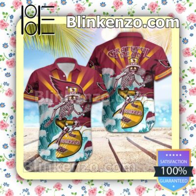 NFL Arizona Cardinals Grateful Dead Summer Beach Shirt