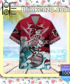 NFL Atlanta Falcons Grateful Dead Summer Beach Shirt a