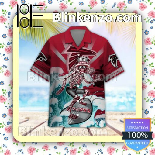 NFL Atlanta Falcons Grateful Dead Summer Beach Shirt a
