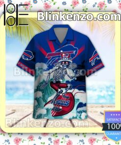 NFL Buffalo Bills Grateful Dead Summer Beach Shirt a