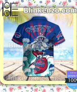 NFL Buffalo Bills Grateful Dead Summer Beach Shirt b