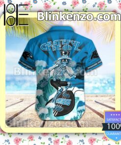 NFL Carolina Panthers Grateful Dead Summer Beach Shirt b
