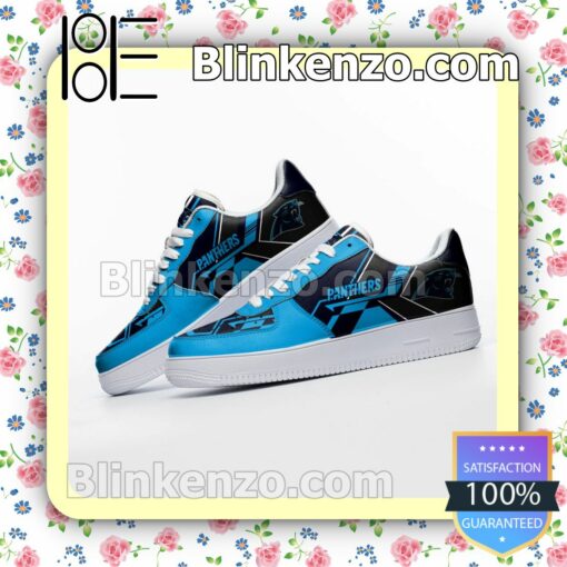NFL Carolina Panthers Nike Air Force Sneakers a