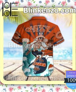 NFL Chicago Bears Grateful Dead Summer Beach Shirt b