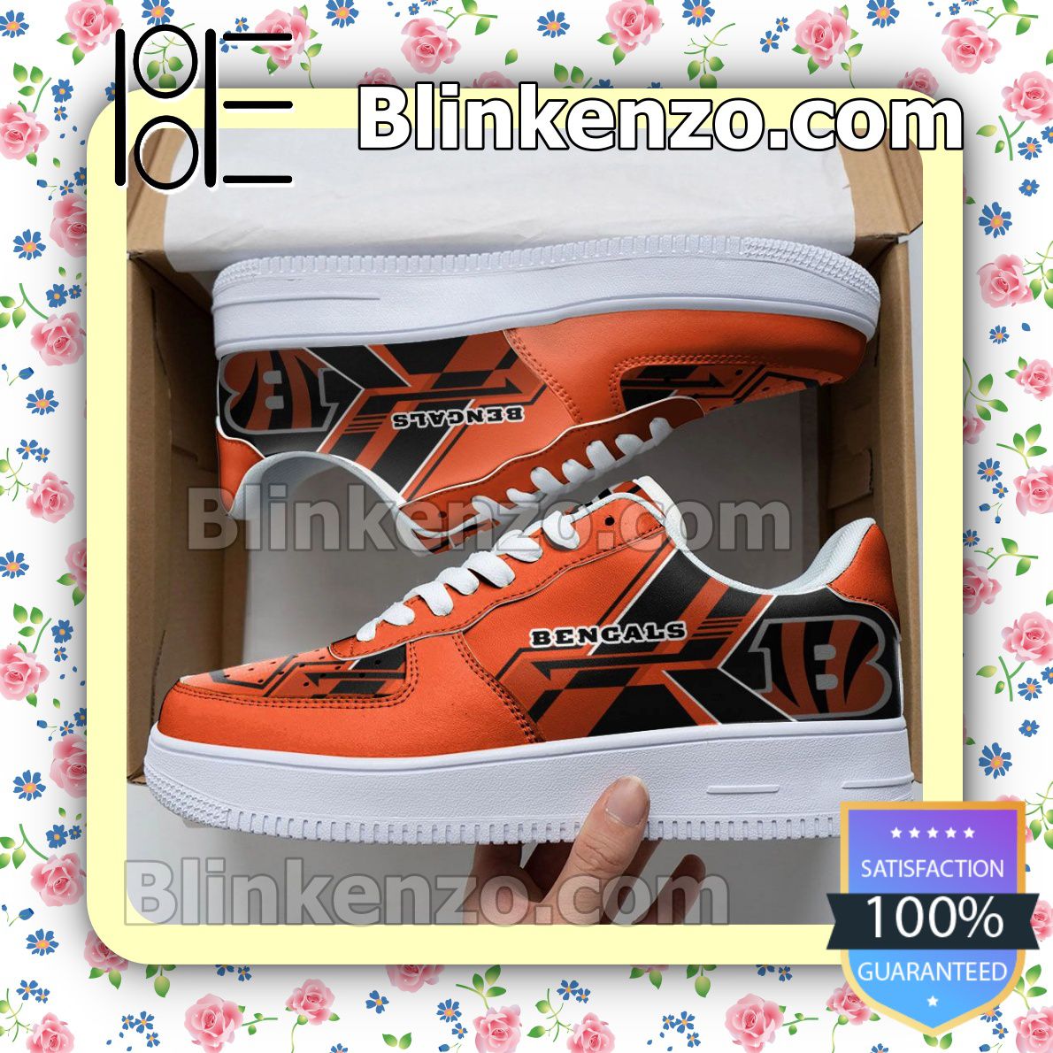 NFL Cincinnati Bengals Nike Air Force Sneakers - Blinkenzo