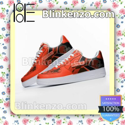 NFL Cleveland Browns Nike Air Force Sneakers a