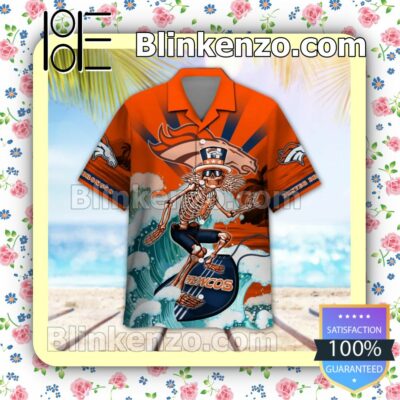 NFL Denver Broncos Grateful Dead Summer Beach Shirt a