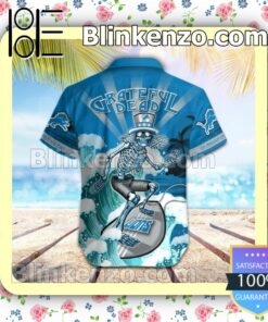 NFL Detroit Lions Grateful Dead Summer Beach Shirt b