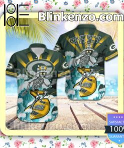NFL Green Bay Packers Grateful Dead Summer Beach Shirt