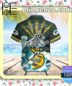 NFL Green Bay Packers Grateful Dead Summer Beach Shirt b