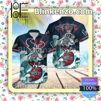 NFL Houston Texans Grateful Dead Summer Beach Shirt