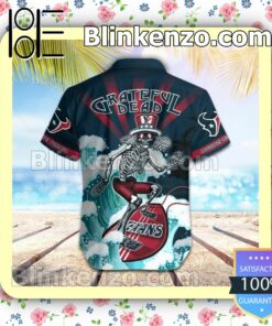 NFL Houston Texans Grateful Dead Summer Beach Shirt b