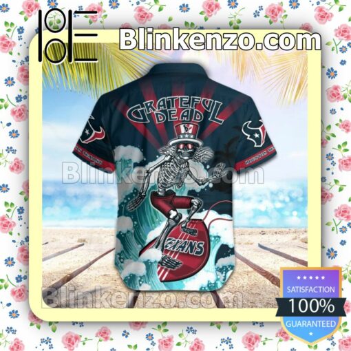 NFL Houston Texans Grateful Dead Summer Beach Shirt b