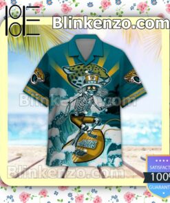 NFL Jacksonville Jaguars Grateful Dead Summer Beach Shirt a