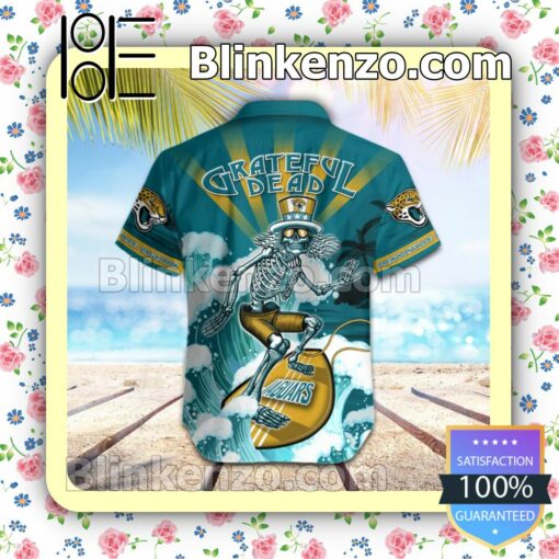 NFL Jacksonville Jaguars Grateful Dead Summer Beach Shirt b