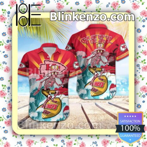 NFL Kansas City Chiefs Grateful Dead Summer Beach Shirt