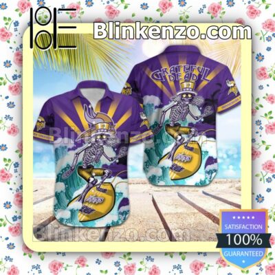 NFL Minnesota Vikings Grateful Dead Summer Beach Shirt